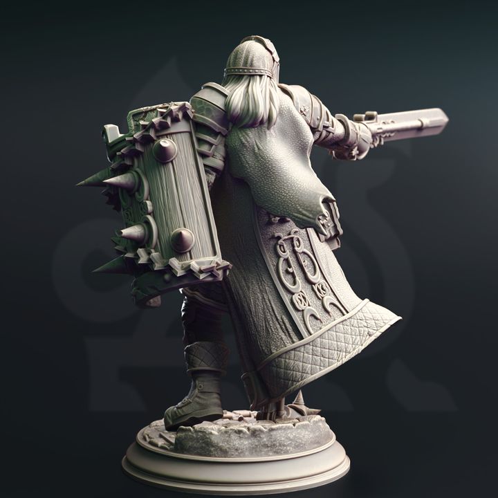 Vampire Hunter Fighter Undead Guard | Medium | DM Stash | D&D DnD Pathfinder Miniature