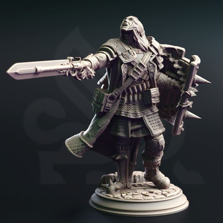 Vampire Hunter Fighter Undead Guard | Medium | DM Stash | D&D DnD Pathfinder Miniature