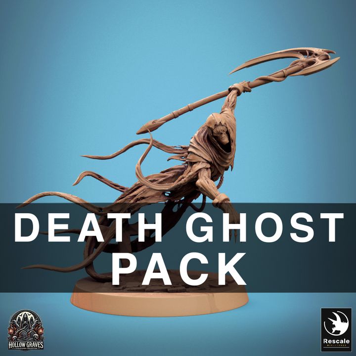 Collection Death Ghost Spectral Undead | Medium | Rescale Miniatures | D&D DnD Pathfinder Miniature