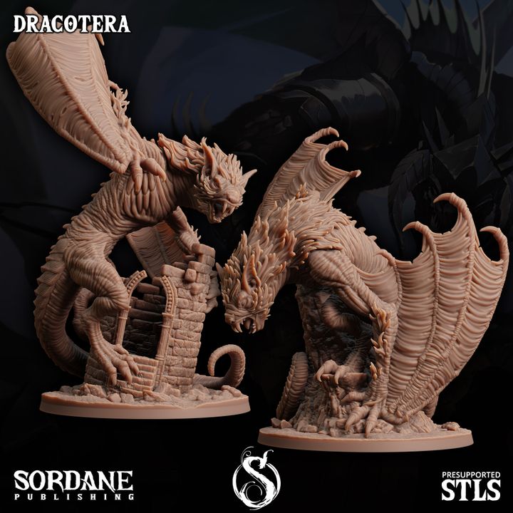 Dracotera - Watchful (75mm Base)