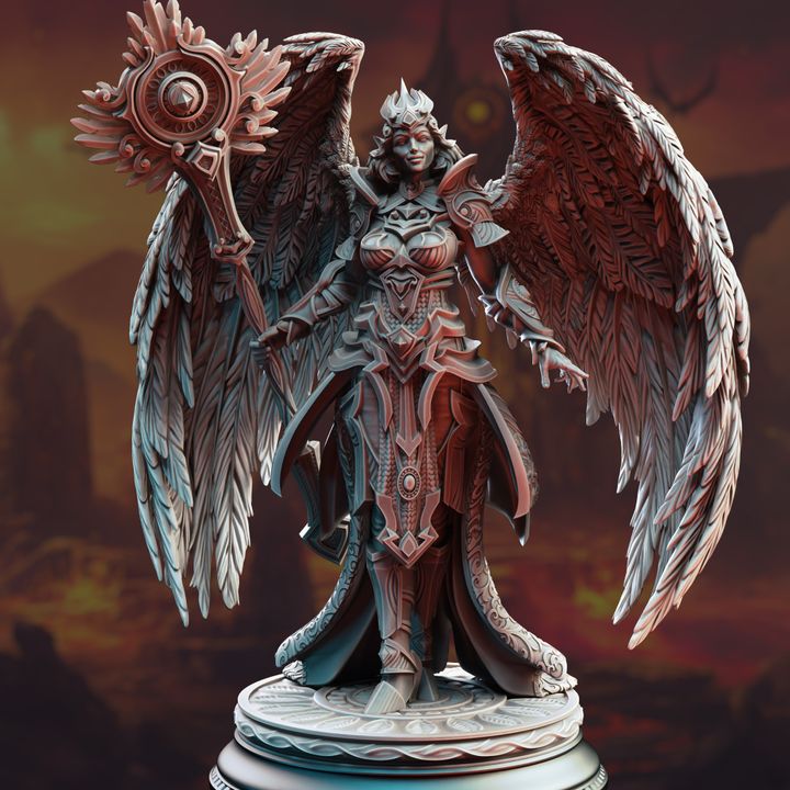 Aasimar Celestial Healer Wings Cleric | Medium | DM Stash | D&D DnD Pathfinder Miniature