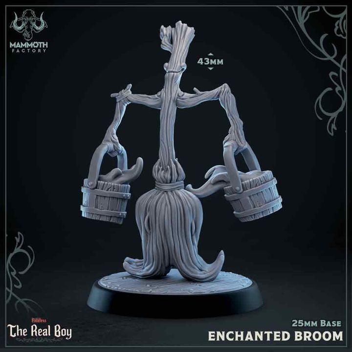 Enchanted Broom Animated Construct | Medium | Mammoth Factory | D&D DnD Pathfinder Miniature