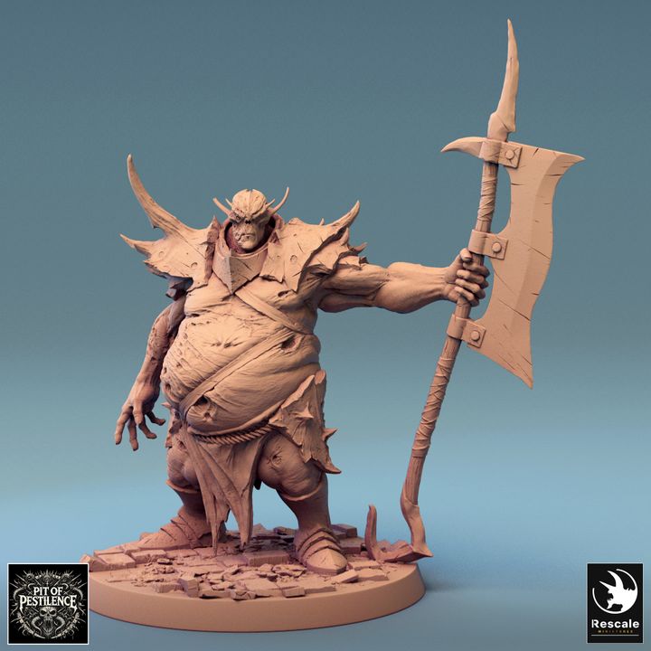 Collection Gnoll Executioner Demon Warrior | Large | Rescale Miniatures | D&D DnD Pathfinder Miniature
