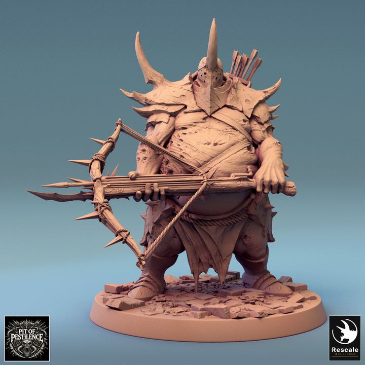 Collection Gnoll Executioner Demon Warrior | Large | Rescale Miniatures | D&D DnD Pathfinder Miniature