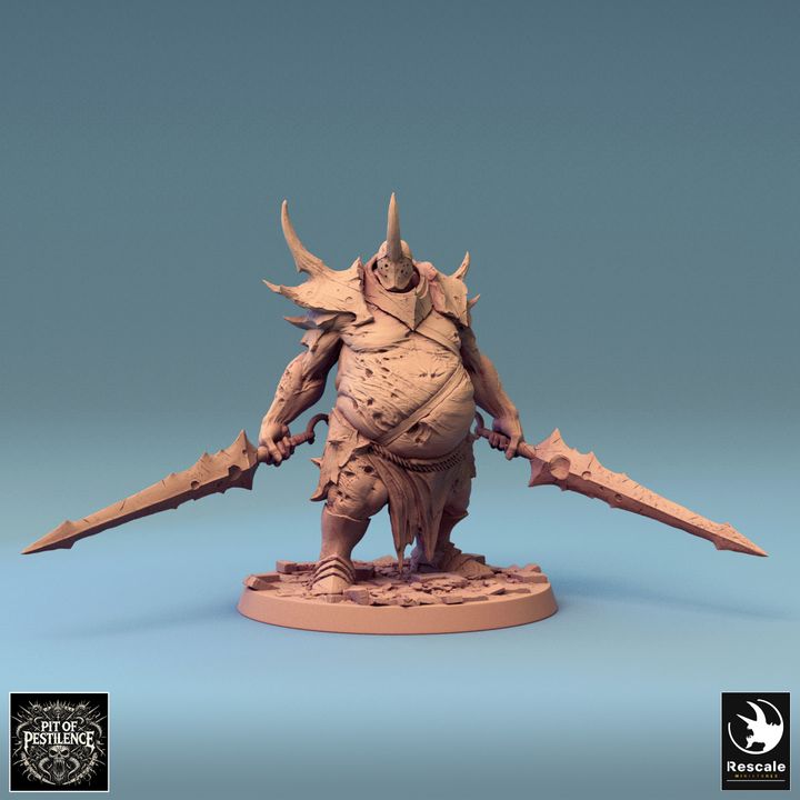Collection Gnoll Executioner Demon Warrior | Large | Rescale Miniatures | D&D DnD Pathfinder Miniature