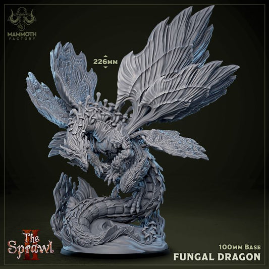 Fungal Dragon Wings Magic Nature | Gargantuan | Mammoth Factory | D&D DnD Pathfinder Miniature