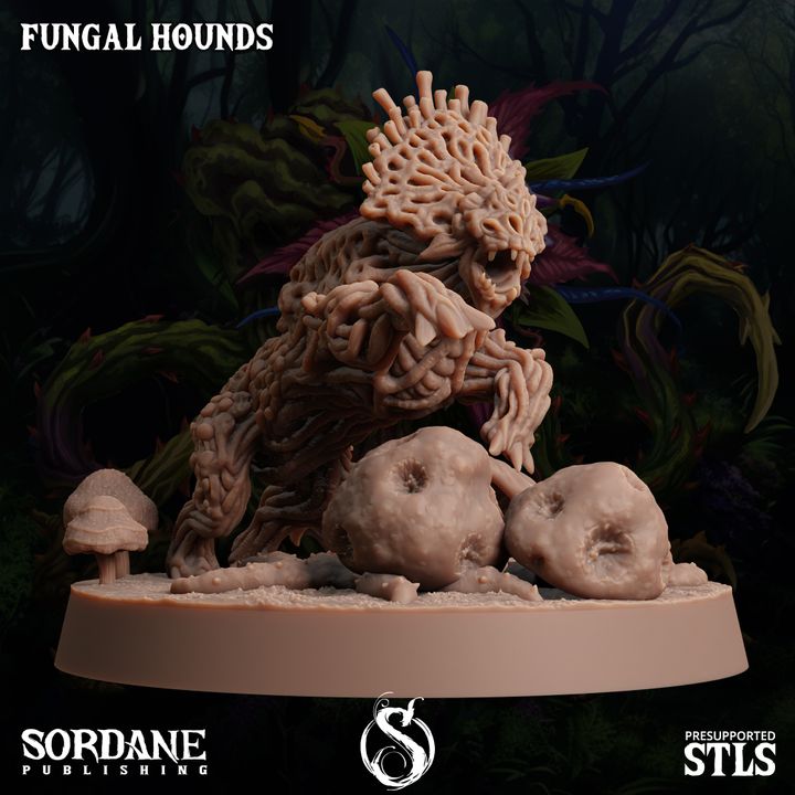 Fungus Wolf Protector Beasts | Large | Sordane Publishing | D&D DnD Pathfinder Miniature