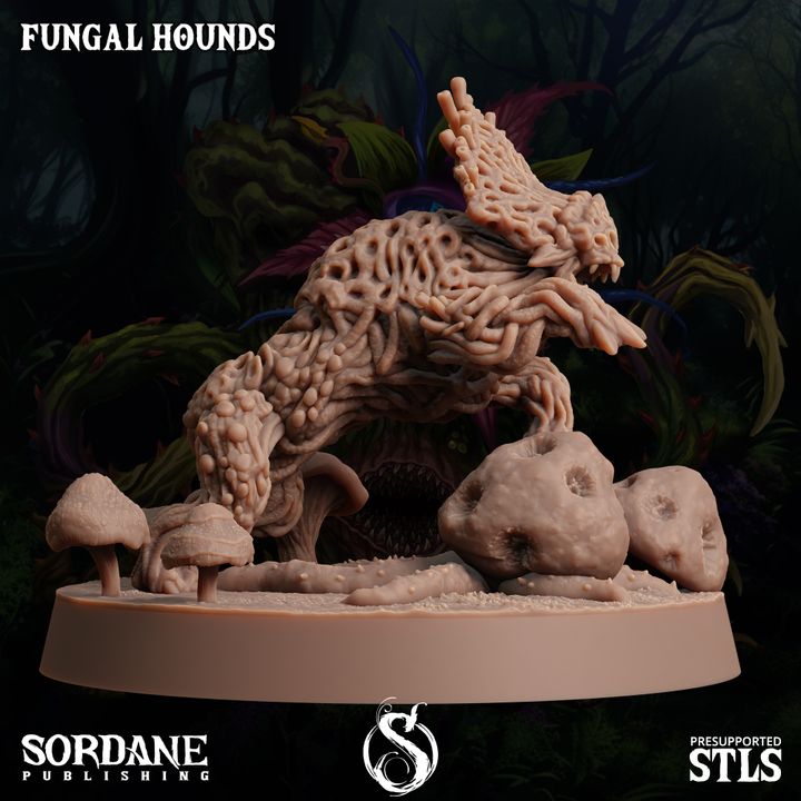 Fungus Wolf Protector Beasts | Large | Sordane Publishing | D&D DnD Pathfinder Miniature