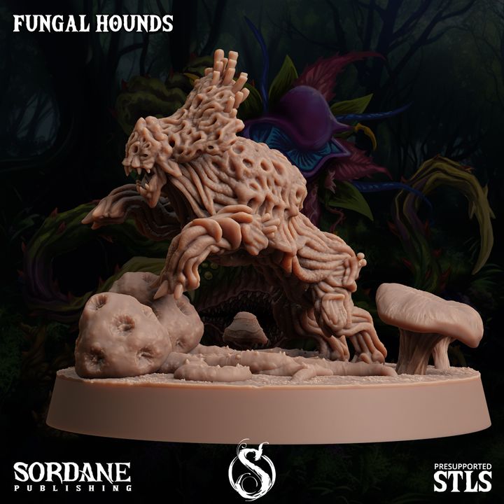 Fungus Wolf Protector Beasts | Large | Sordane Publishing | D&D DnD Pathfinder Miniature