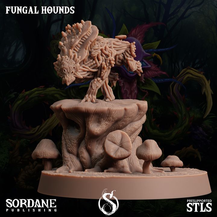 Fungus Wolf Protector Beasts | Large | Sordane Publishing | D&D DnD Pathfinder Miniature