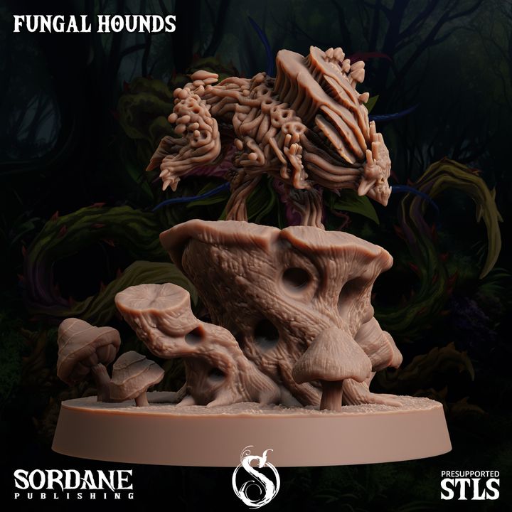 Fungus Wolf Protector Beasts | Large | Sordane Publishing | D&D DnD Pathfinder Miniature