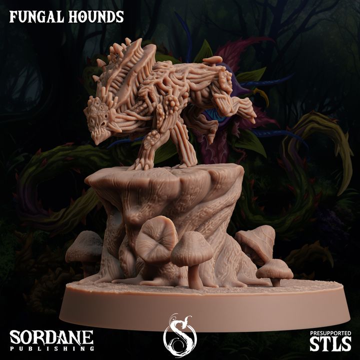 Fungus Wolf Protector Beasts | Large | Sordane Publishing | D&D DnD Pathfinder Miniature