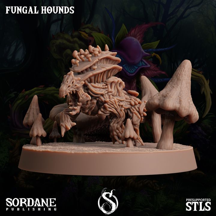 Fungus Wolf Protector Beasts | Large | Sordane Publishing | D&D DnD Pathfinder Miniature