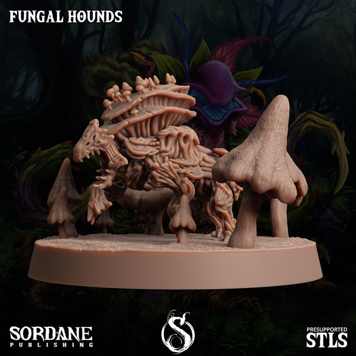 Fungus Wolf Protector Beasts | Large | Sordane Publishing | D&D DnD Pathfinder Miniature