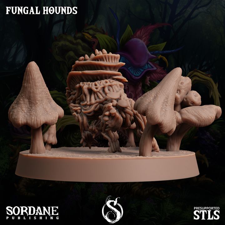 Fungus Wolf Protector Beasts | Large | Sordane Publishing | D&D DnD Pathfinder Miniature