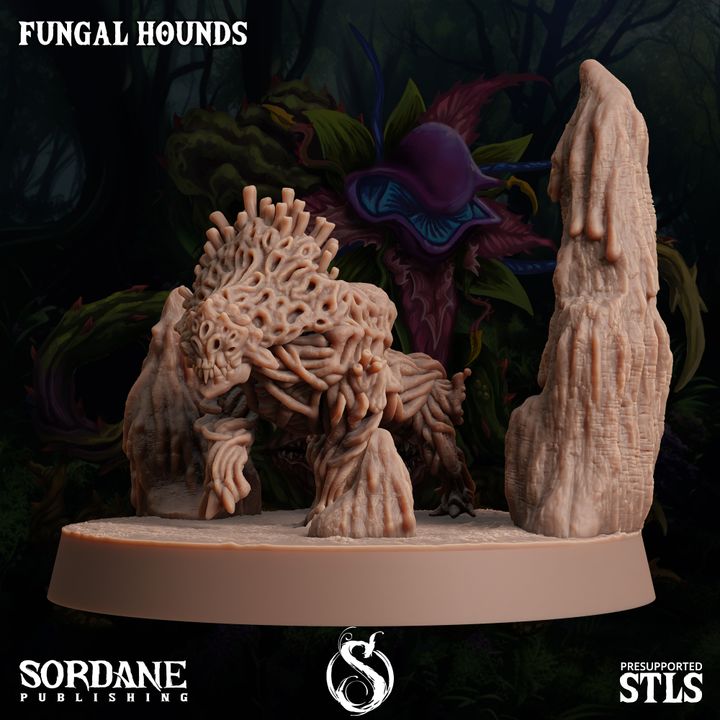 Fungus Wolf Protector Beasts | Large | Sordane Publishing | D&D DnD Pathfinder Miniature