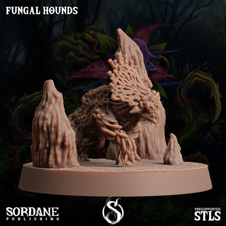 Fungus Wolf Protector Beasts | Large | Sordane Publishing | D&D DnD Pathfinder Miniature