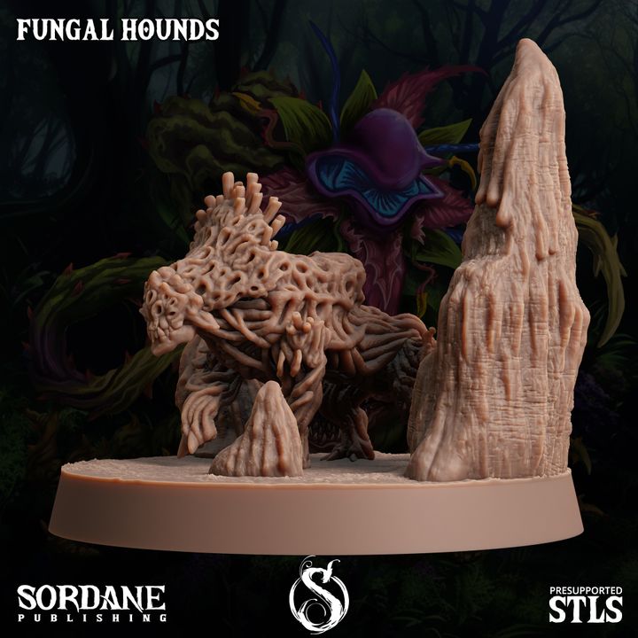 Fungus Wolf Protector Beasts | Large | Sordane Publishing | D&D DnD Pathfinder Miniature