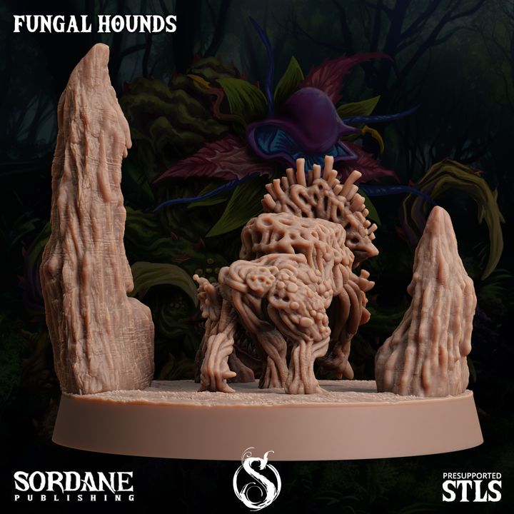Fungus Wolf Protector Beasts | Large | Sordane Publishing | D&D DnD Pathfinder Miniature