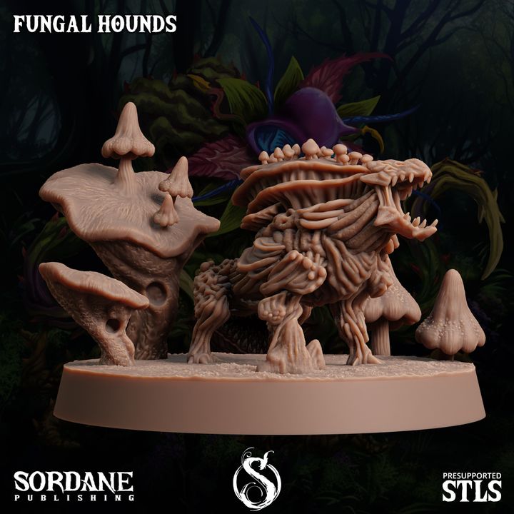 Fungus Wolf Protector Beasts | Large | Sordane Publishing | D&D DnD Pathfinder Miniature