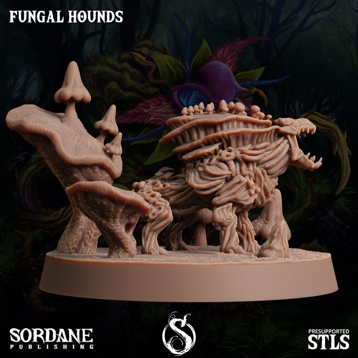 Fungus Wolf Protector Beasts | Large | Sordane Publishing | D&D DnD Pathfinder Miniature