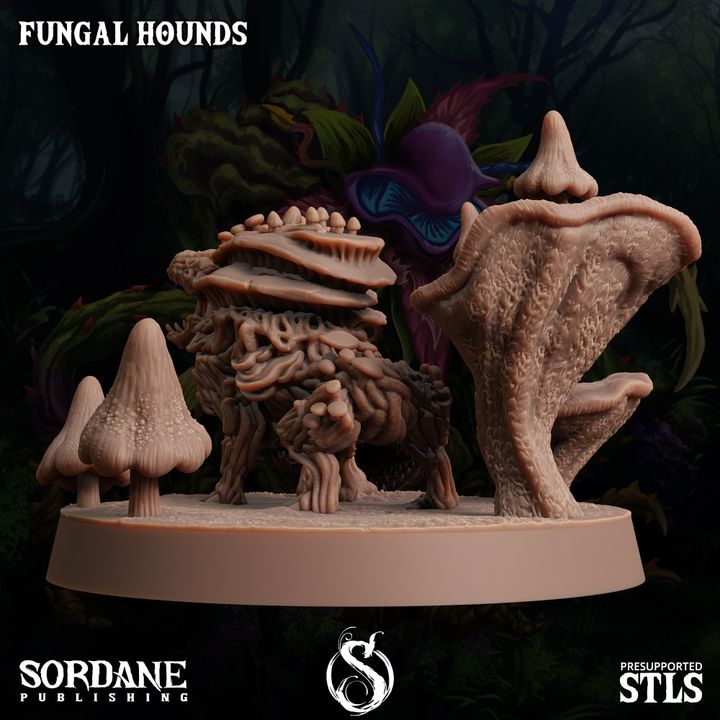 Fungus Wolf Protector Beasts | Large | Sordane Publishing | D&D DnD Pathfinder Miniature