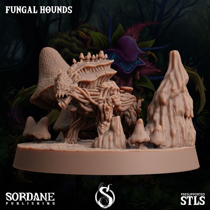 Fungus Wolf Protector Beasts | Large | Sordane Publishing | D&D DnD Pathfinder Miniature