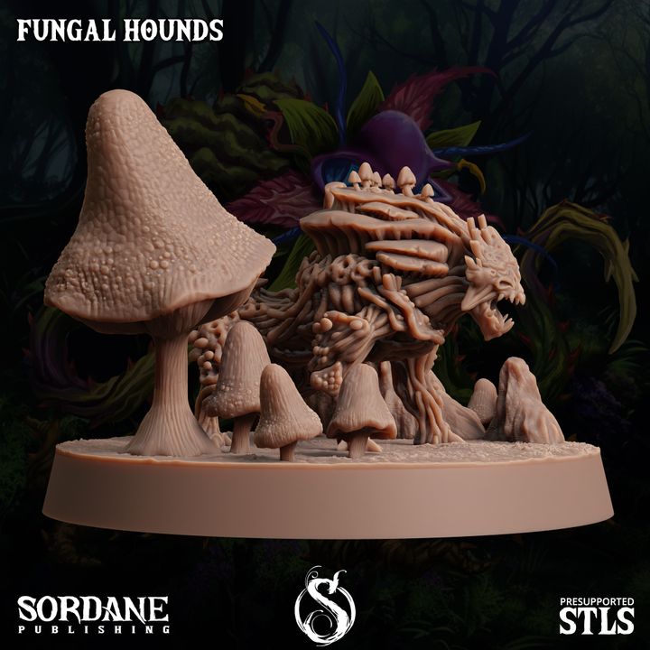 Fungus Wolf Protector Beasts | Large | Sordane Publishing | D&D DnD Pathfinder Miniature