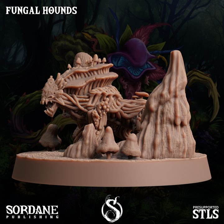 Fungus Wolf Protector Beasts | Large | Sordane Publishing | D&D DnD Pathfinder Miniature