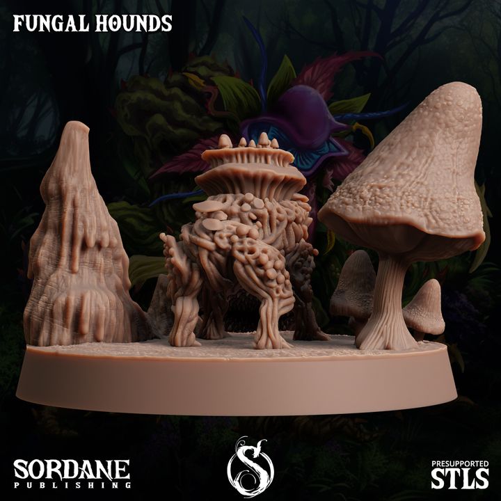Fungus Wolf Protector Beasts | Large | Sordane Publishing | D&D DnD Pathfinder Miniature
