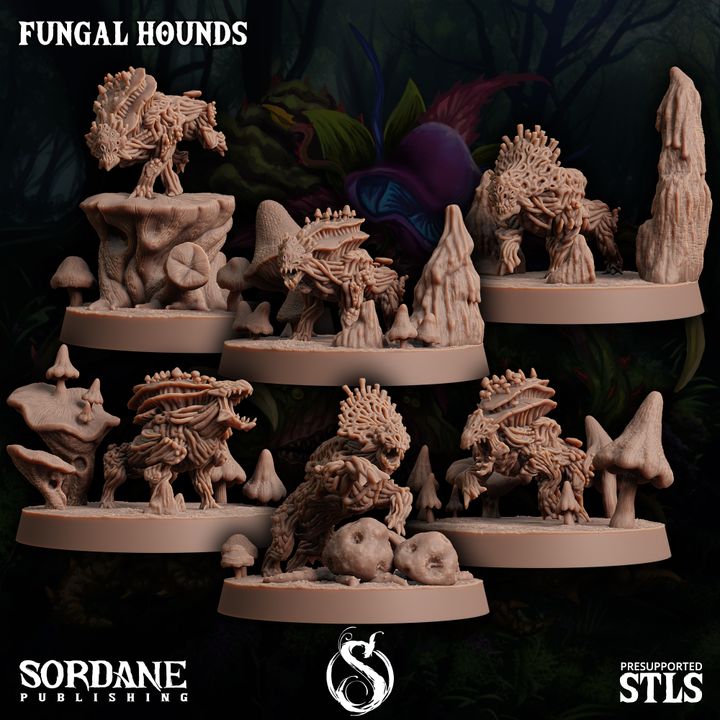 Fungus Wolf Protector Beasts | Large | Sordane Publishing | D&D DnD Pathfinder Miniature
