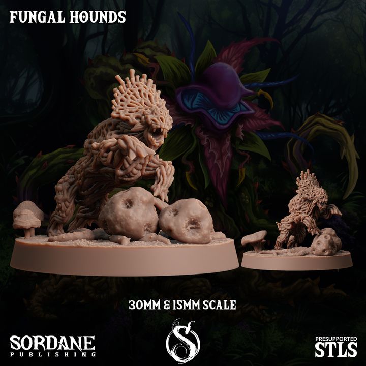 Fungus Wolf Protector Beasts | Large | Sordane Publishing | D&D DnD Pathfinder Miniature