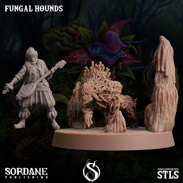 Fungus Wolf Protector Beasts | Large | Sordane Publishing | D&D DnD Pathfinder Miniature