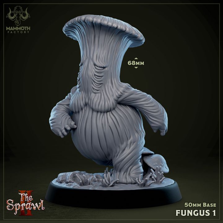 Fungal Humanoid Plant Creature Miniature | Large | Mammoth Factory | D&D DnD Pathfinder Miniature