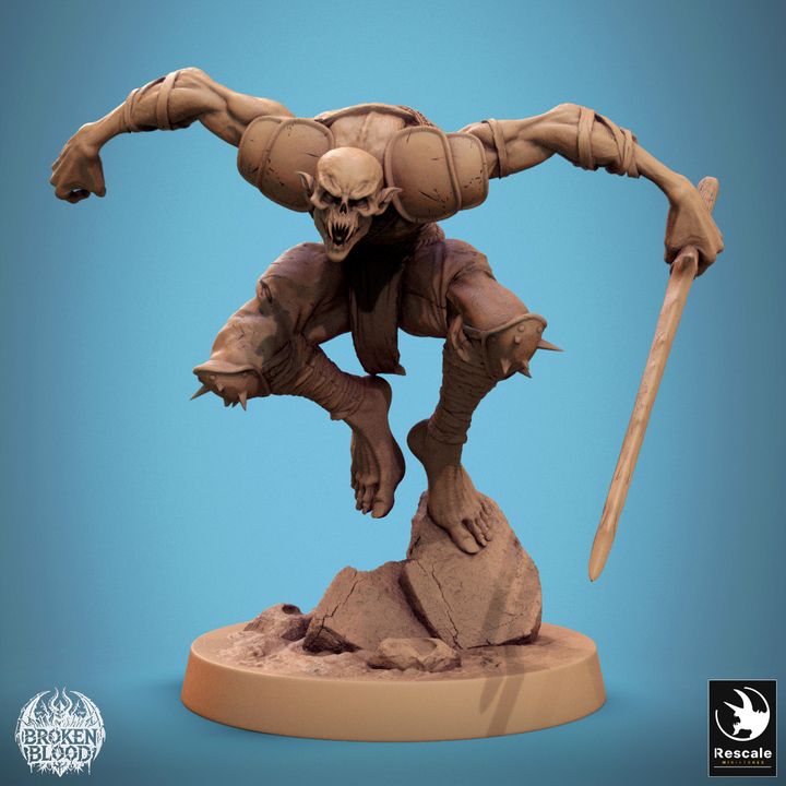 Collection Ghoul Ravager Undead Monster | Medium | Rescale Miniatures | D&D DnD Pathfinder Miniature