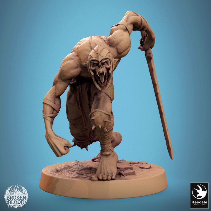 Collection Ghoul Ravager Undead Monster | Medium | Rescale Miniatures | D&D DnD Pathfinder Miniature