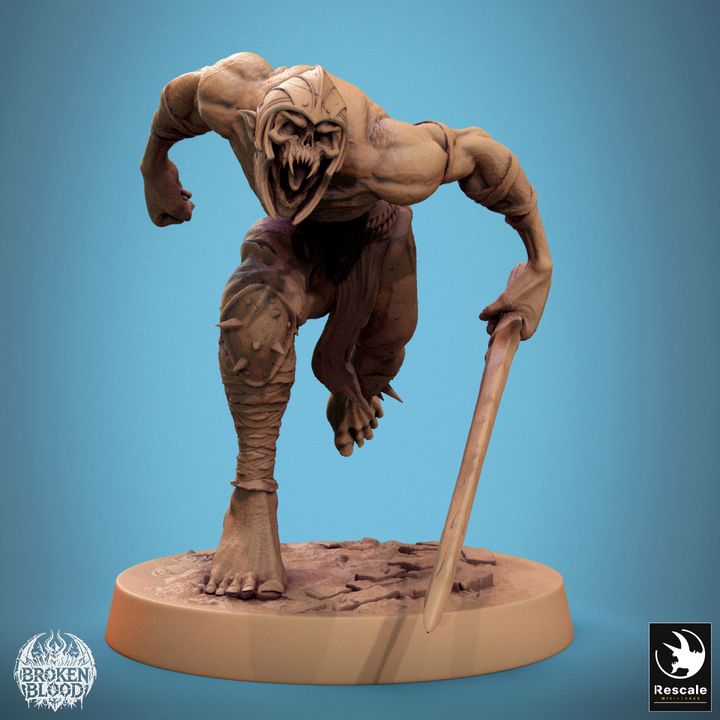 Collection Ghoul Ravager Undead Monster | Medium | Rescale Miniatures | D&D DnD Pathfinder Miniature