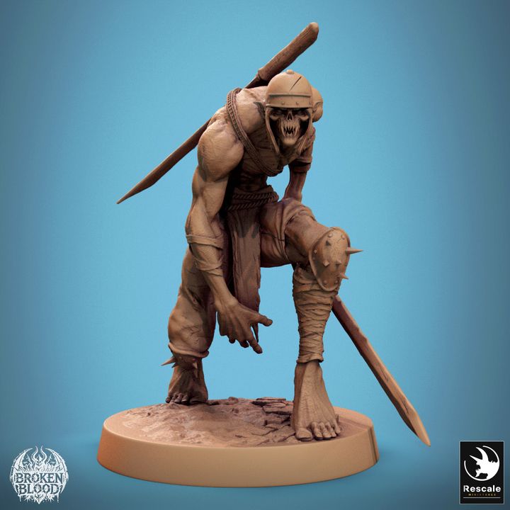 Collection Ghoul Ravager Undead Monster | Medium | Rescale Miniatures | D&D DnD Pathfinder Miniature