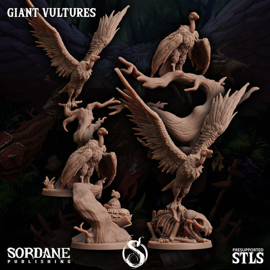 Giant Vulture Figure Beasts Large Sordane | D&D DnD Pathfinder Miniature