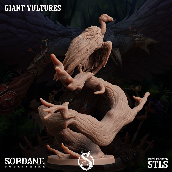 Giant Vulture Figure Beasts Large Sordane | D&D DnD Pathfinder Miniature