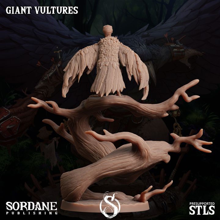 Giant Vulture Figure Beasts Large Sordane | D&D DnD Pathfinder Miniature