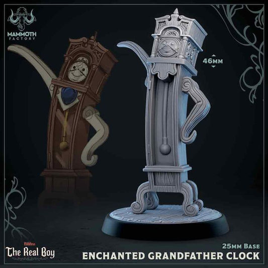 Enchanted Animated Clock Construct | Medium | Mammoth Factory | D&D DnD Pathfinder Miniature
