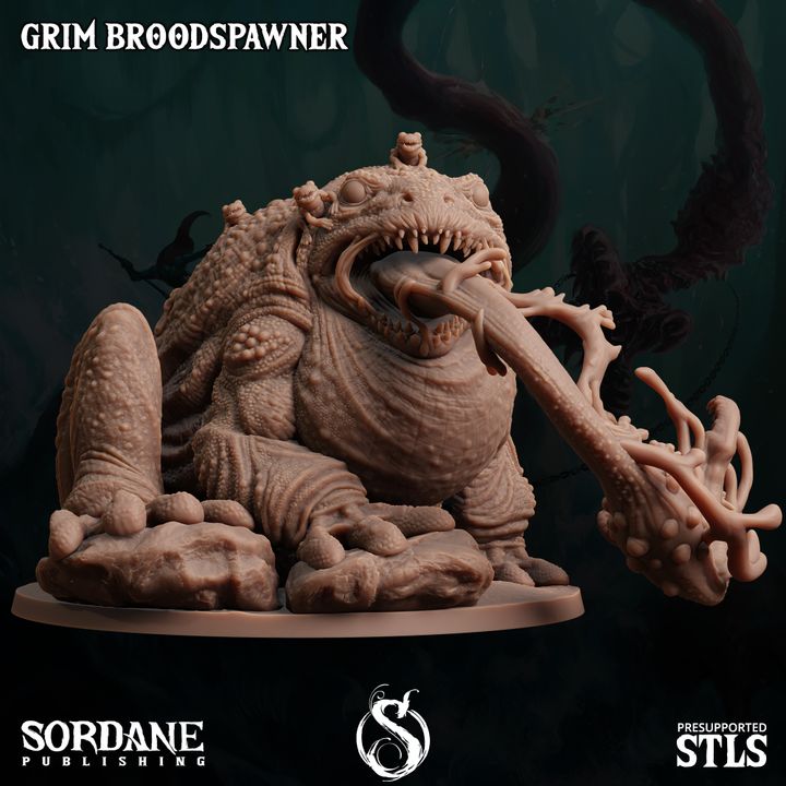 Grim Toad Broodspawn Beast Model | Large | Sordane Publishing | D&D DnD Pathfinder Miniature