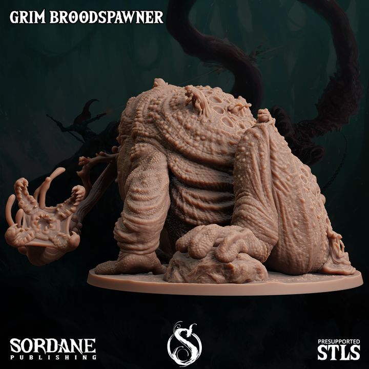 Grim Toad Broodspawn Beast Model | Large | Sordane Publishing | D&D DnD Pathfinder Miniature