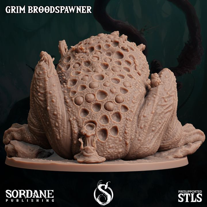 Grim Toad Broodspawn Beast Model | Large | Sordane Publishing | D&D DnD Pathfinder Miniature