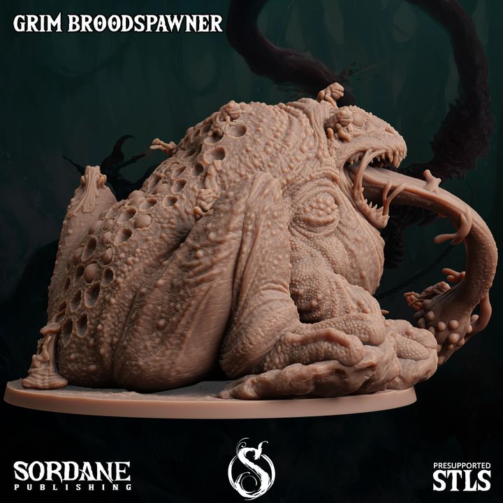 Grim Toad Broodspawn Beast Model | Large | Sordane Publishing | D&D DnD Pathfinder Miniature