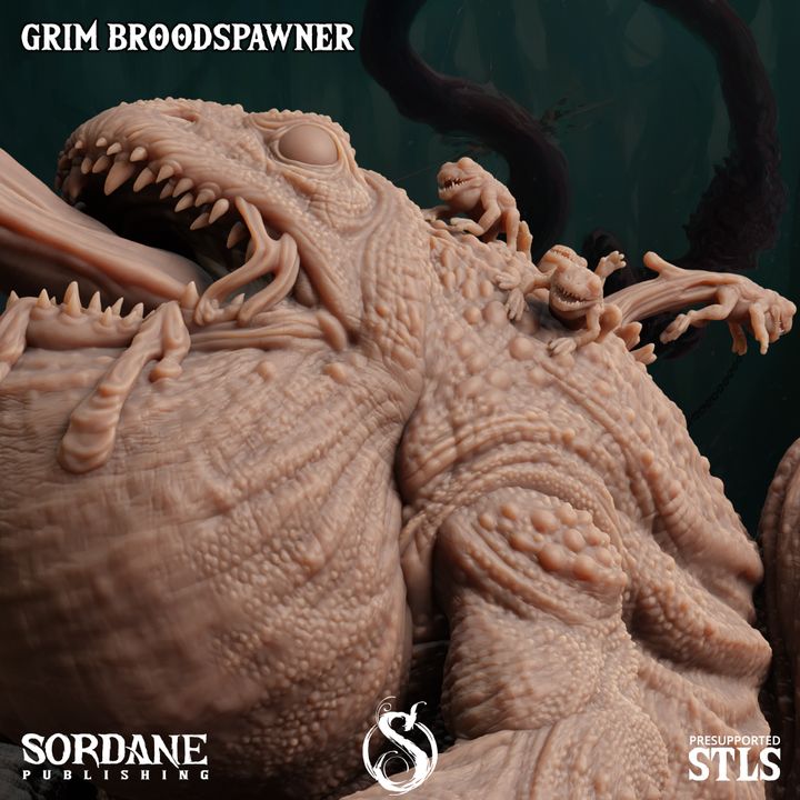 Grim Toad Broodspawn Beast Model | Large | Sordane Publishing | D&D DnD Pathfinder Miniature