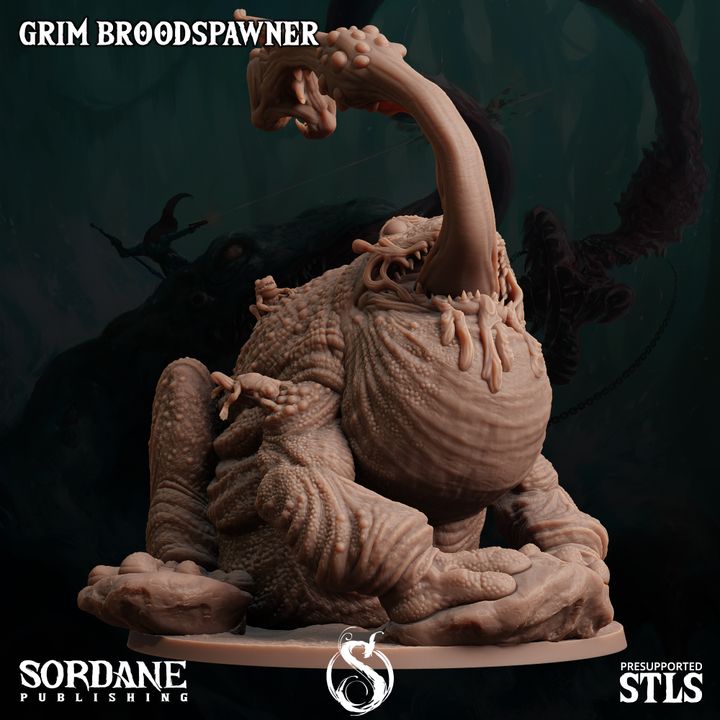 Grim Toad Broodspawn Beast Model | Large | Sordane Publishing | D&D DnD Pathfinder Miniature