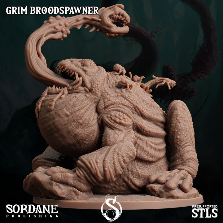 Grim Toad Broodspawn Beast Model | Large | Sordane Publishing | D&D DnD Pathfinder Miniature