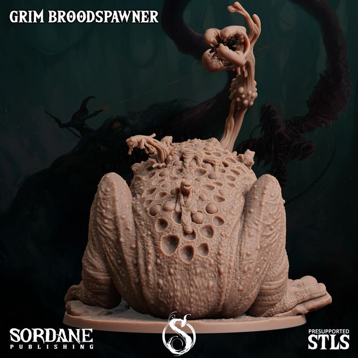 Grim Toad Broodspawn Beast Model | Large | Sordane Publishing | D&D DnD Pathfinder Miniature